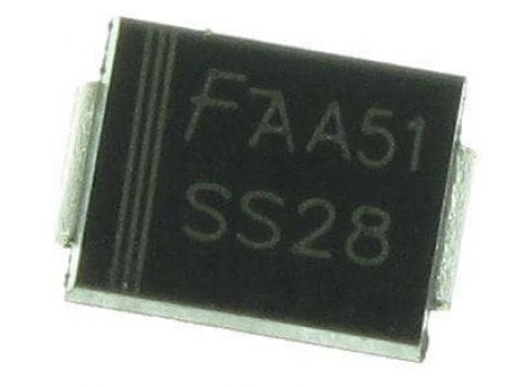 SS28 SMB Diode Schottky 80V 2A