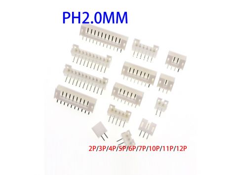 Connector PH 2.0mm 2P Male Thẳng (H43)