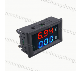Đồng hồ đo dòng áp 0~100VDC, 10A 2 màu